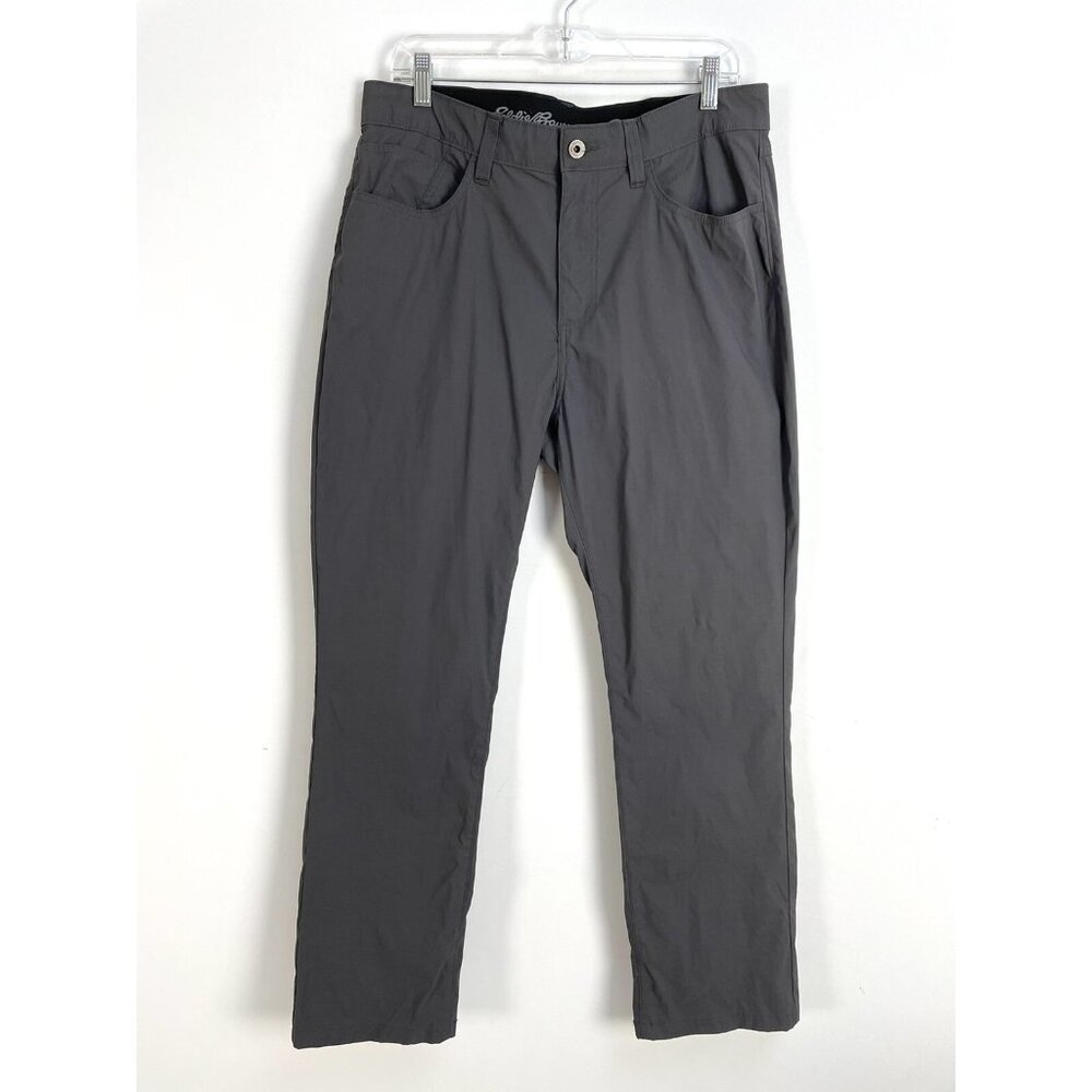 Eddie Bauer Mens 36 Gray Stretch Water Repellent Performance Pants Outdoors